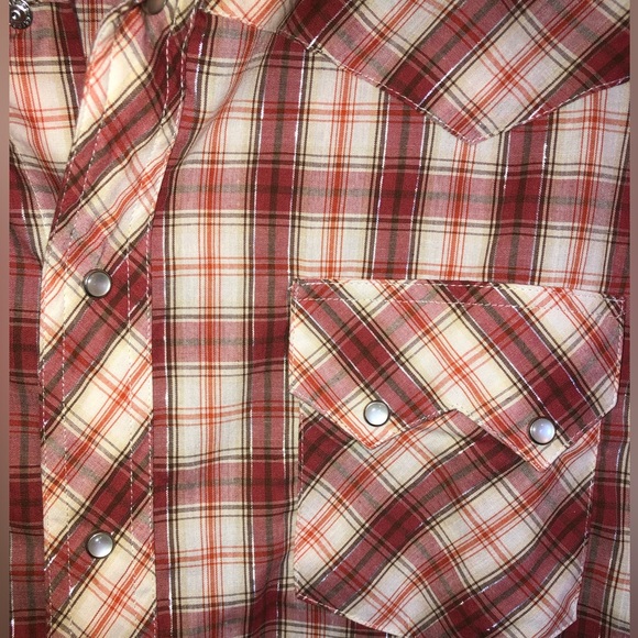 Women’s 3XL Rustler by Wrangler Pearl Snap Short Sleeve  Western Shirt - Picture 3 of 4